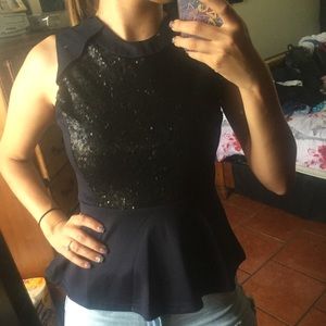 5x$15 Valija Sequen Peplum Top